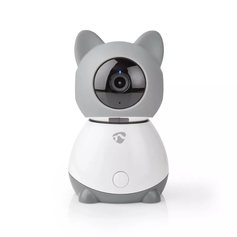 Nedis WIFICI30CGY Wewnętrzna Bezprzewodowa Kamera IP – 720p HD, Noktowizja, Dwukierunkowe Audio