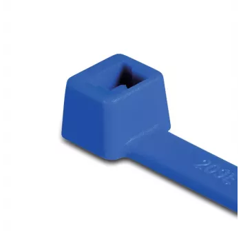 HellermannTyton T30R-PA66-BU Niebieska opaska kablowa, 150mm x 3,5mm, 100 szt. 111-03008