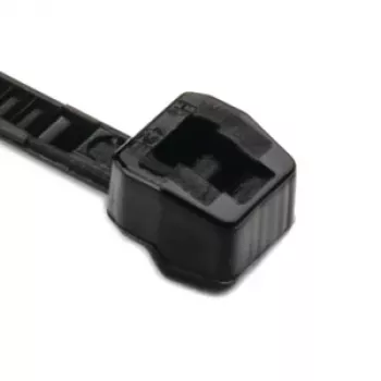 Opaska zaciskowa HellermannTyton serii OS z ząbkami na zewnątrz 100 x 2,5 mm, czarna, 100 sztuk 118-04700