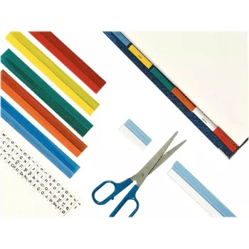 LEITZ Esselte zakładki indeksujące Full-View, przezroczysta kolorowa folia, szerokość paska 200 mm, mieszane (pomarańczowy, żółty), 25 sztuk (55002)
