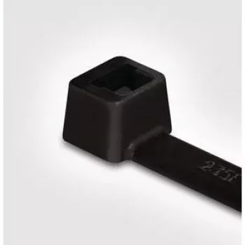 HellermannTyton T30L PA66 BK 100 opaski kablowe, czarne, 200mm x 3,6mm, 100 sztuk