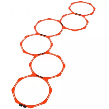 Select Zestaw 6 obręczy do koordynacji z etui transportowym, średnica 40 cm, żółty