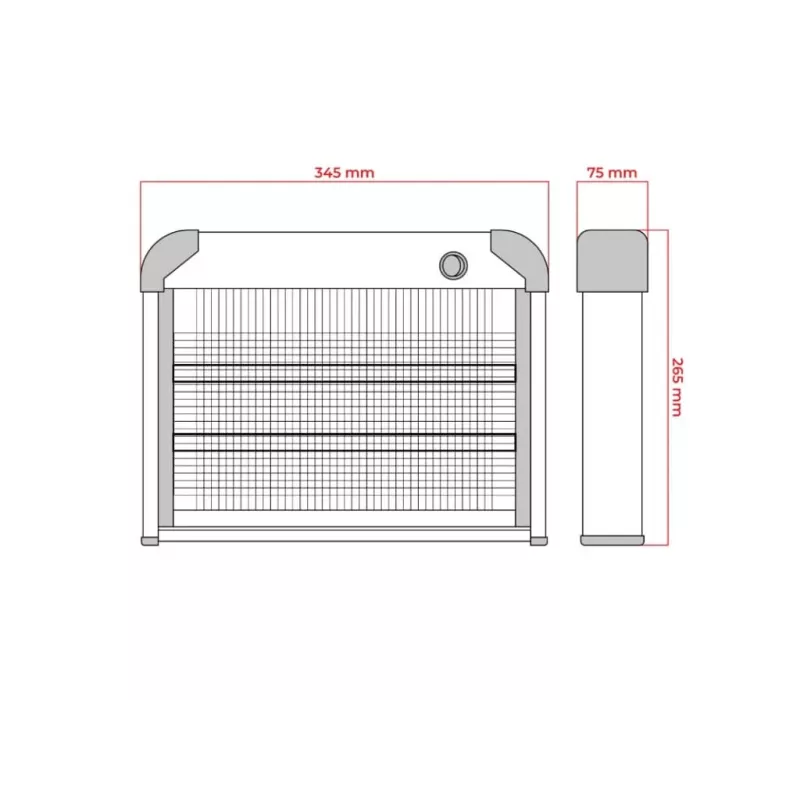 LUMIO Lampa na komary 16W, 230V, 60m² (MKE004)