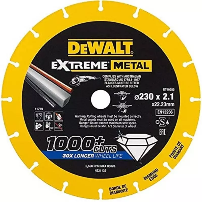 DEWALT DT40255-QZ EXTREME Tarcza tnąca 125 x 1,0 x 22,23 mm do metalu i stali nierdzewnej
