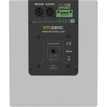 INTUSONIC 6FP100T 6,5 inch dwudrożny szerokopasmowy głośnik sufitowy biały (12604004)