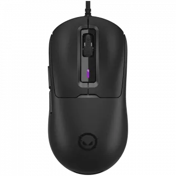 LORGAR LRG-MSA10R-BK Przewodowa Mysz Gamingowa, Sensor Optyczny Pixart PMW3311, 6400 DPI, RGB, 7 Programowalnych Przycisków, Czarny