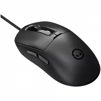 LORGAR LRG-MSA10R-BK Przewodowa Mysz Gamingowa, Sensor Optyczny Pixart PMW3311, 6400 DPI, RGB, 7 Programowalnych Przycisków, Czarny