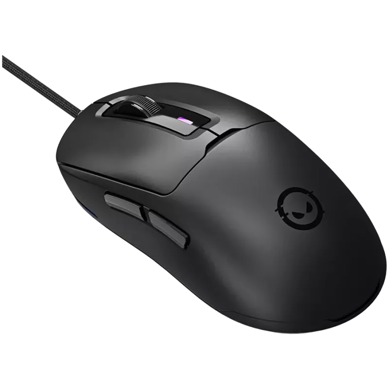 LORGAR LRG-MSA10R-BK Przewodowa Mysz Gamingowa, Sensor Optyczny Pixart PMW3311, 6400 DPI, RGB, 7 Programowalnych Przycisków, Czarny