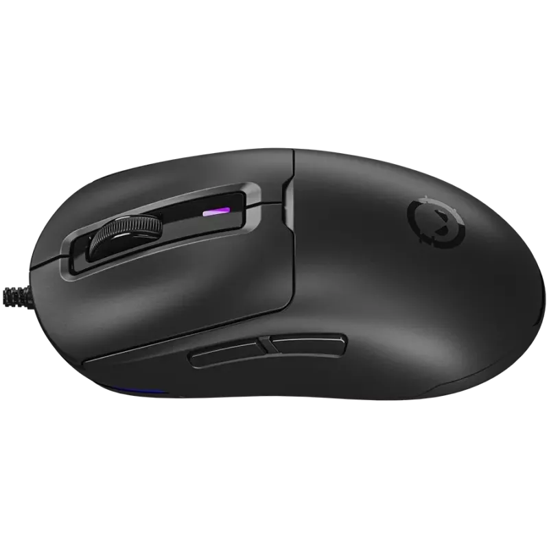 LORGAR LRG-MSA10R-BK Przewodowa Mysz Gamingowa, Sensor Optyczny Pixart PMW3311, 6400 DPI, RGB, 7 Programowalnych Przycisków, Czarny