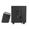 Nedis CSPR10021BK Głośniki komputerowe stereo 2.0 zasilane przez USB, 6W RMS, czarne