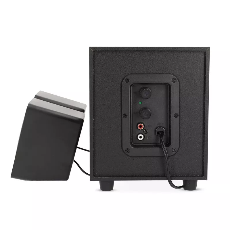 Nedis CSPR10021BK Głośniki komputerowe stereo 2.0 zasilane przez USB, 6W RMS, czarne