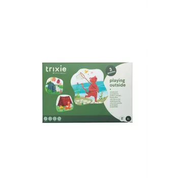 TRIXIE Dog Activity Roll-Out Dystrybutor Smakołyków Zabawka Puzzle, 3 Części, Regulowany Poziom Trudności, Do Użytku Wewnątrz i Na Zewnątrz