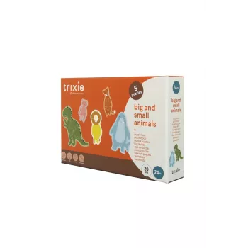 Trixie Puzzle - Duże i małe zwierzęta (5 puzzli) – gra strategiczna dla psów