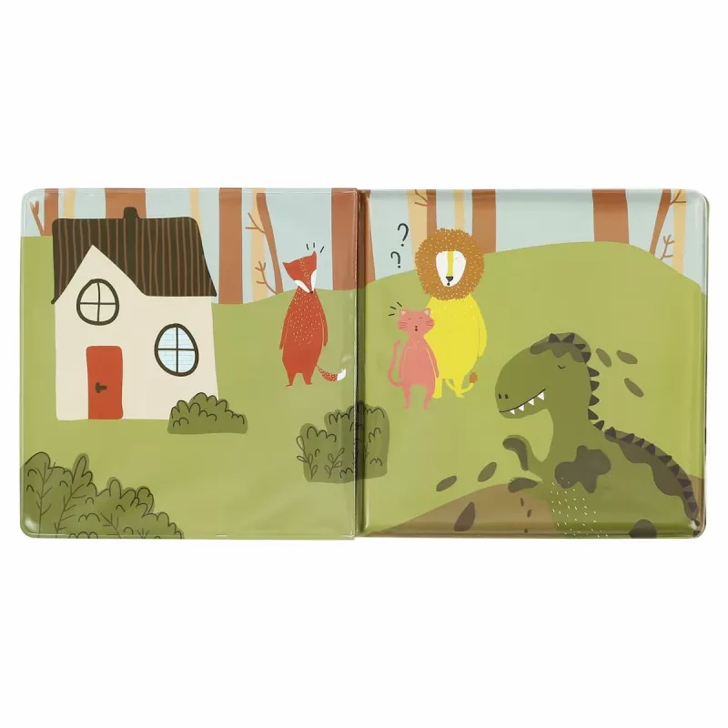 Trixie Dinozaur Książeczka do Kąpieli, Wodoodporna, Unosi się na Wodzie, Szeleszczące Strony, 6m+