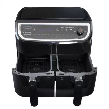 Gastronoma Dual Basket Air Fryer 9L 2400W Czarny