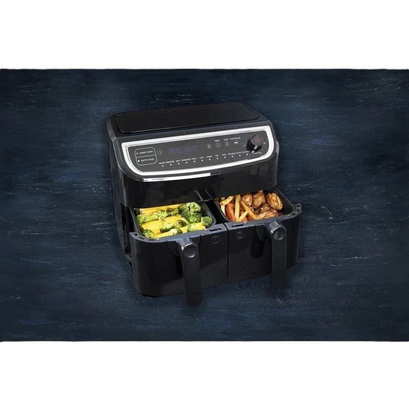 Gastronoma Dual Basket Air Fryer 9L 2400W Czarny
