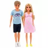 LEAN TOYS Anlily Zestaw lalek rodzinnych: ciężarna mama, tata, dziecko, niemowlę