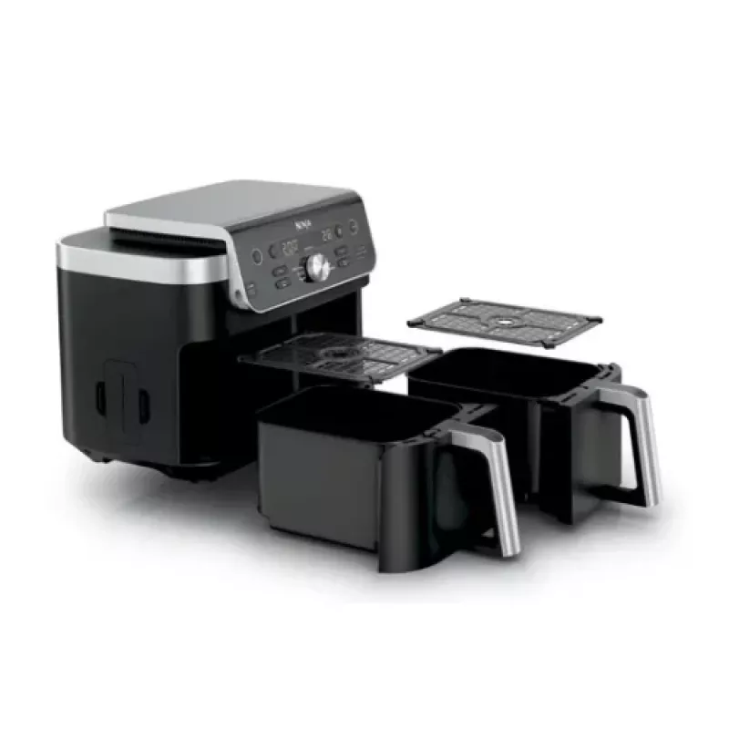 Ninja Dual Zone XL DZ950EU Frytkownica beztłuszczowa 9,5 L 2470 W, Czarno-szary