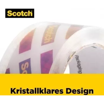 3M Scotch 195-EF przezroczysta taśma pakowa, 48 mm x 20,3 m
