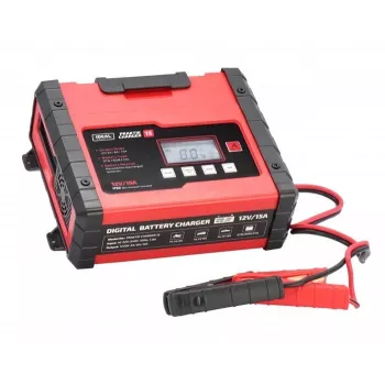 Ładowarka IDEAL PRAKTIK CHARGER 15 LCD, napięcie ładowania: 12V/6V, 15A/7.5A, 9-stopniowa automatyczna, IP65