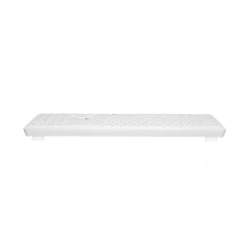 NATEC Tang US Bezprzewodowa Klawiatura Bluetooth + 2,4 GHz Cicha Slim, Biała