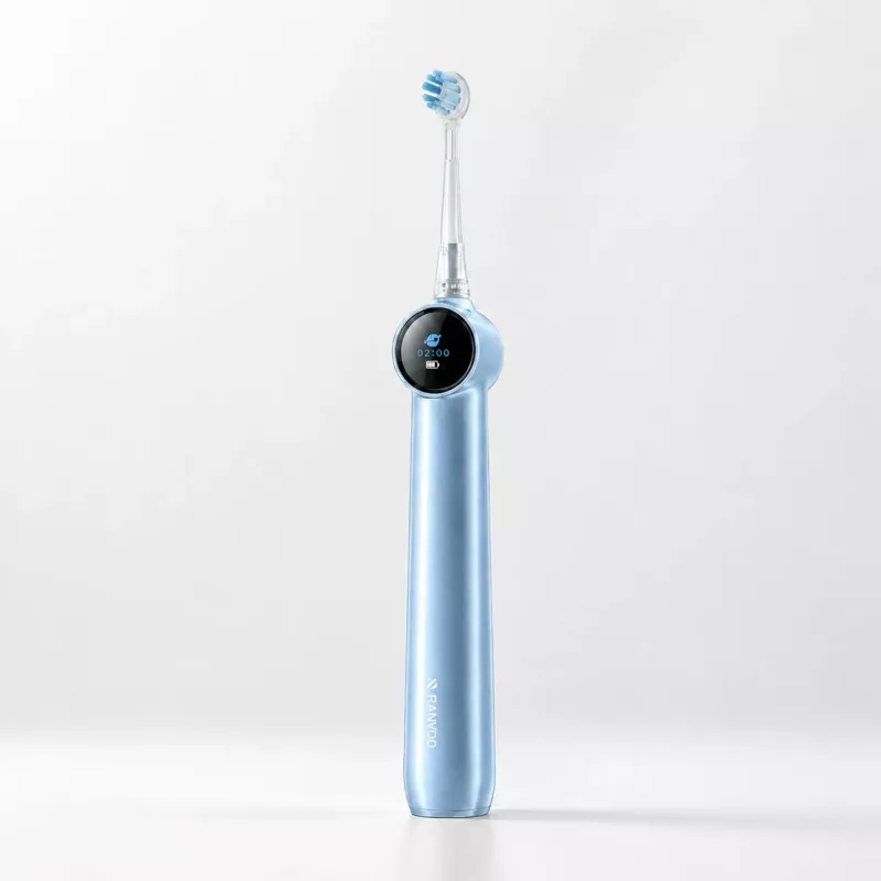 RANVOO PH5 Bubble Soniczna Szczoteczka Elektryczna, 38 000 VPM, 5 Trybów, IPX7, Ładowanie USB, Niebieska