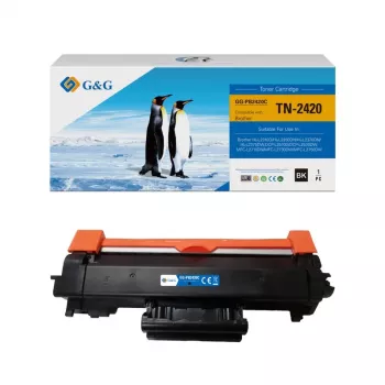 G&G XL Toner Cartridge Kompatybilny z Brother TN-2420 (15697) - High Yield 6000 stron, Czarny