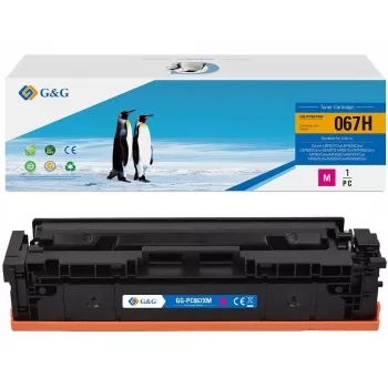 G&G XL Toner Cartridge Kompatybilny z Canon 067H Magenta (21619)