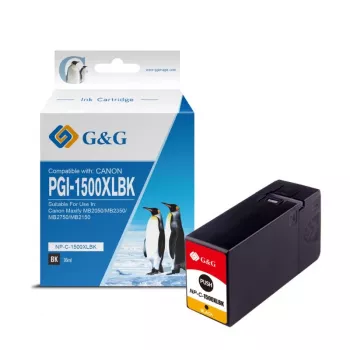 G&G Ninestar Kompatybilny Czarny Tusz Canon PGI-1500XLBK o Wysokiej Wydajności (9350)