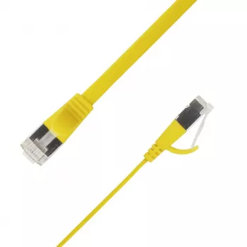 LinkIT Flat U/FTP Cat6A Żółty 3,5m Kabel Patch (STP-FL6A-00350-GL)
