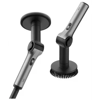 HOTO Flexi Cordless Spin Scrubber QWQJA08 (HFE0030GL) - Teleskopowa elektryczna szczotka czyszcząca z 3 końcówkami, IPX7, USB-C