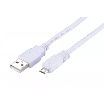 Kabel LinkIT USB 2.0 A - Micro-B, 5m, biały CUSBAMMBM-050-W