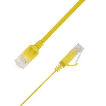 LinkIT Płaski kabel sieciowy U/UTP Cat6A żółty 1,5m UTP-FL6A-00150-GL