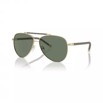 Okulary przeciwsłoneczne damskie Michael Kors MK1146-10143H Light Gold Butterfly Cat-Eye Brown Gradient 59mm