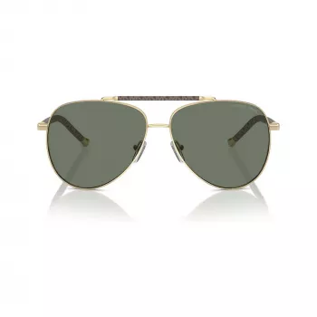 Okulary przeciwsłoneczne damskie Michael Kors MK1146-10143H Light Gold Butterfly Cat-Eye Brown Gradient 59mm