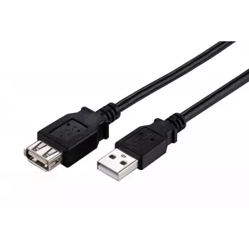 Przedłużacz LinkIT USB 2.0 A-A, M/Ż, 0,2 m, czarny CUSBAMAF-002