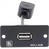 Kramer WU-AB Modularny wkład zatrzaskowy USB Typ A żeńskie do żeńskiego Czarny 85-0118399