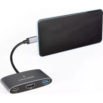 Kramer KDock-1 stacja dokująca USB-C z HDMI, 2x USB 3.0, Gigabit Ethernet, 60W PD 91-00016099