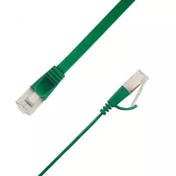 LinkIT Płaski kabel Ethernet U/FTP Cat6A 3,5m Zielony STP-FL6A-00350-GR