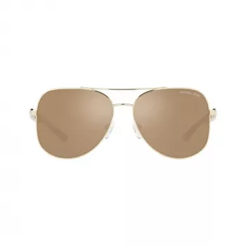 Okulary przeciwsłoneczne damskie Michael Kors MK11210147P58 (58/15/140 mm) Polaryzowane szare soczewki, czarna oprawka z octanu