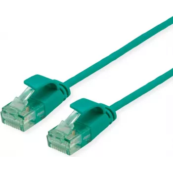 ROLINE RM kabel krosowy UTP Cat.6A/Class EA SLIM zielony 0,15m 21.45.3430