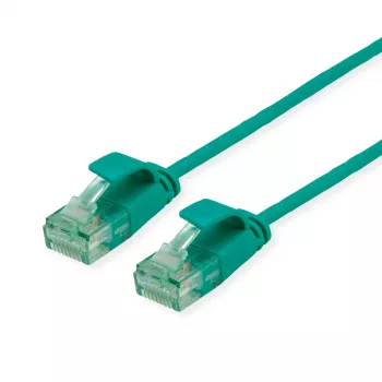 ROLINE RM kabel krosowy UTP Cat.6A/Class EA SLIM zielony 0,15m 21.45.3430
