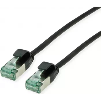 ROLINE RM U/FTP Cat.6A Slim Patch Cable, Czarny, 0,3 m 21.45.3351