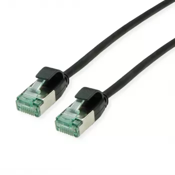 ROLINE RM U/FTP Cat.6A Slim Patch Cable, Czarny, 0,3 m 21.45.3351
