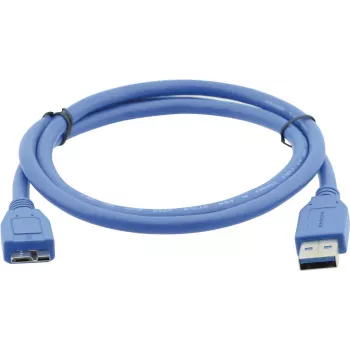 Kabel Kramer C-USB3/MICROB USB 3.2 Gen 1, USB-A do Micro-USB B, 1,8 m, niebieski 96-02356006