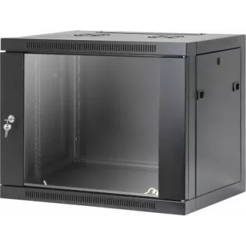 Intellinet szafa sieciowa ścienna 19 inch z montażem beznarzędziowym, 9U, głębokość 450 mm, czarna RAL 9005 (716833)