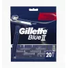 Gillette Blue II jednorazowe maszynki do golenia dla mężczyzn, 20 sztuk, podwójne ostrza z Lubrastrip 7702018466757