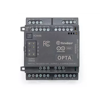 Arduino Pro Opta Ext D1608E moduł rozszerzeń, 16 programowalnych wejść napięciowych, 8 przekaźników elektromechanicznych 250 V AC 6 A (AFX00005)