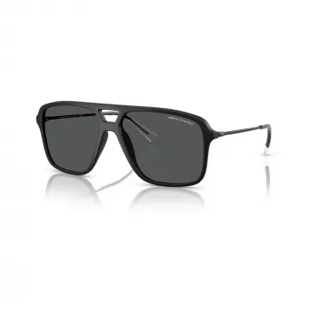 Okulary przeciwsłoneczne męskie Armani Exchange AX4150SU, czarna oprawka, szare soczewki, 59/15/145 mm AX4150SU80588