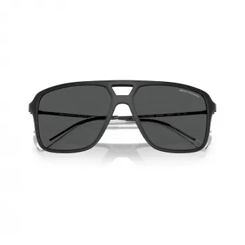 Okulary przeciwsłoneczne męskie Armani Exchange AX4150SU, czarna oprawka, szare soczewki, 59/15/145 mm AX4150SU80588